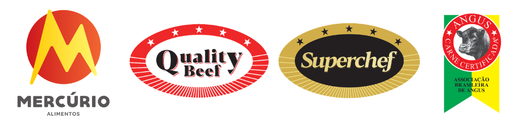 Selos Mercúrio Alimentos, Quality Beef, Superchef e Angus Carne Certificada